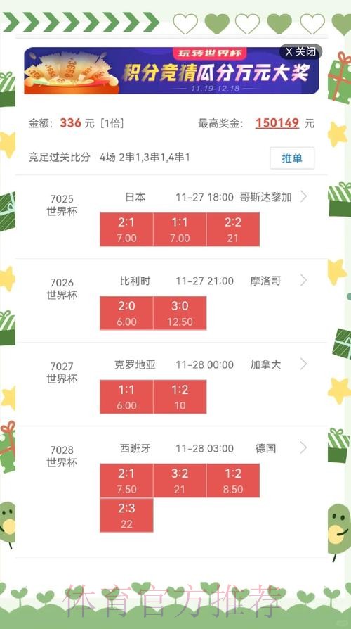 世界杯盘口推荐热门 世界杯盘口推荐热门